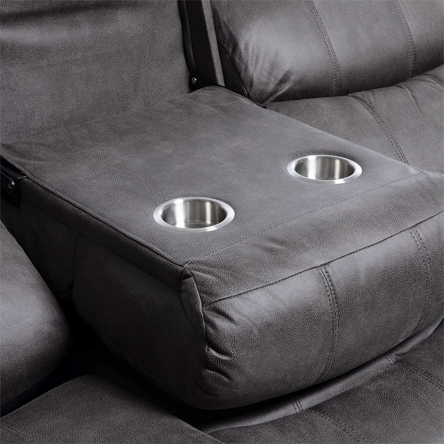 Sofa Reclinable 3 Cuerpos Isabel Color Grey - Imagen 12