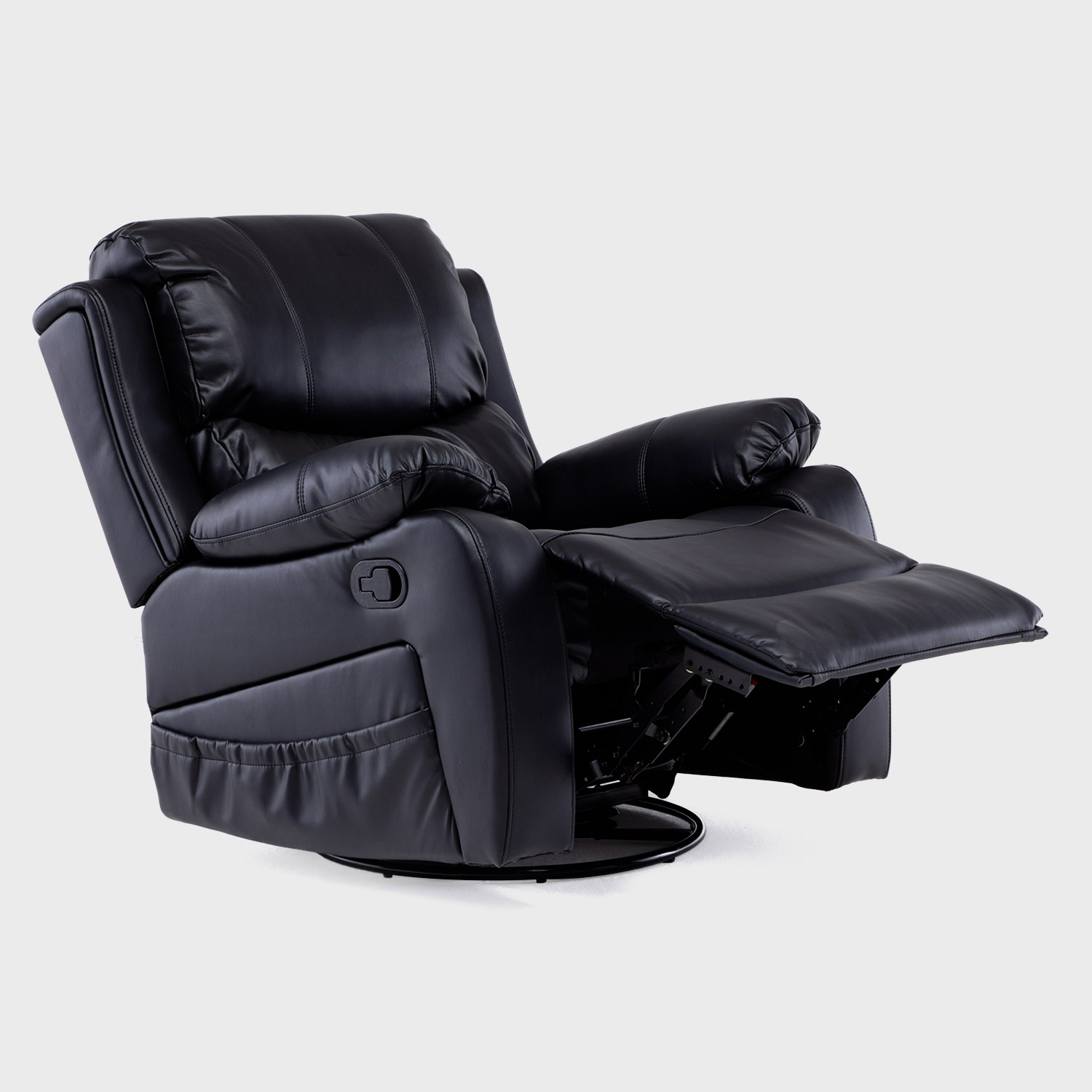 Bergere Reclinable Pro Vibromasaje/Giratorio/Mecedor Color Black - Imagen 4