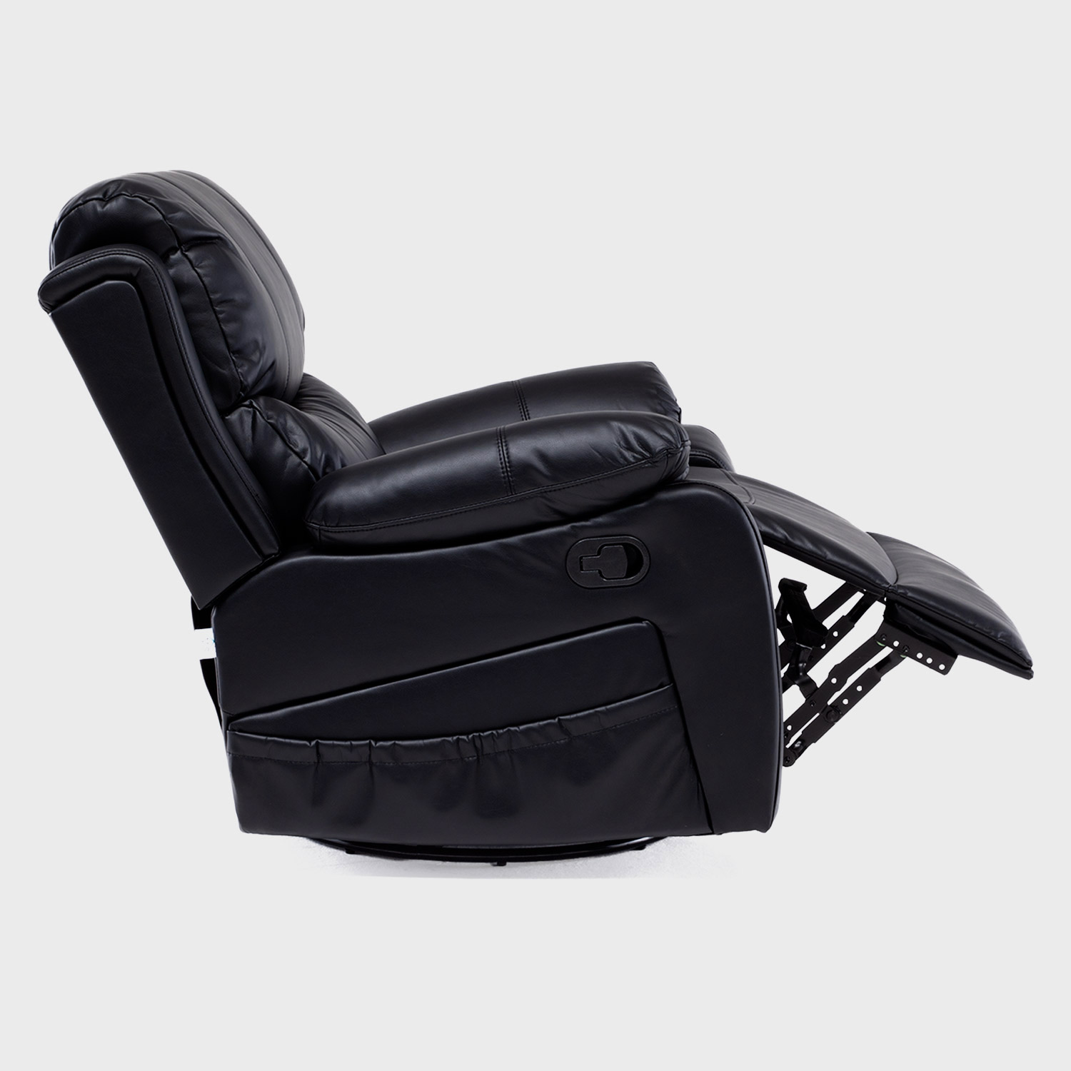 Bergere Reclinable Pro Vibromasaje/Giratorio/Mecedor Color Black - Imagen 7