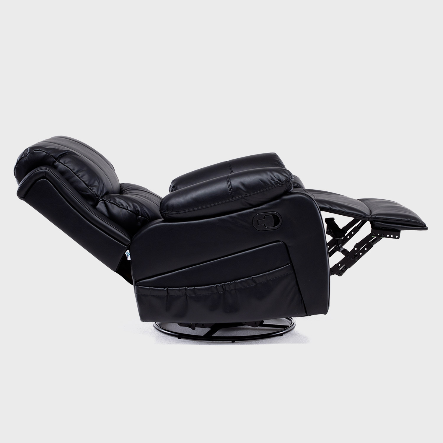 Bergere Reclinable Pro Vibromasaje/Giratorio/Mecedor Color Black - Imagen 8