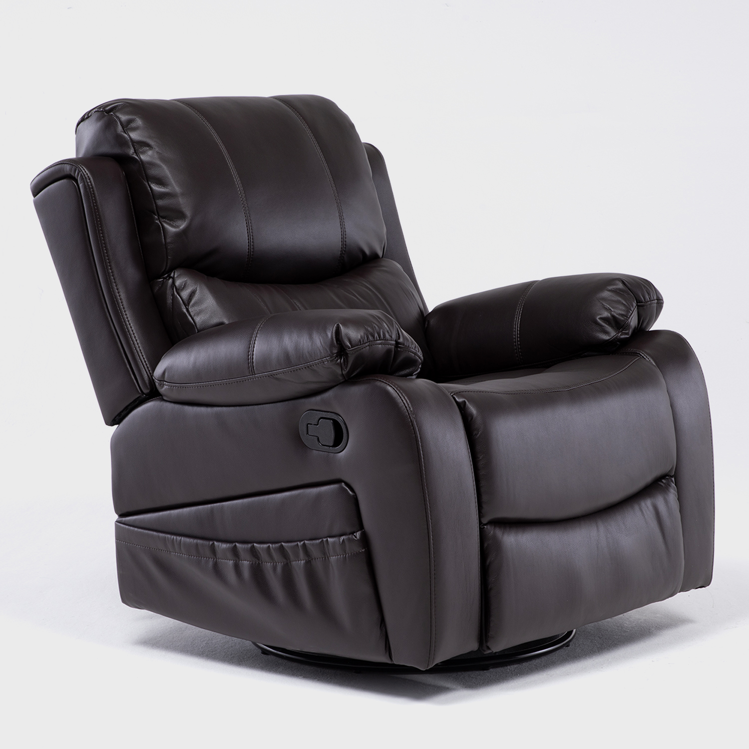 Bergere Reclinable Pro Vibromasaje/Giratorio/Mecedor Color Brown - Imagen 3