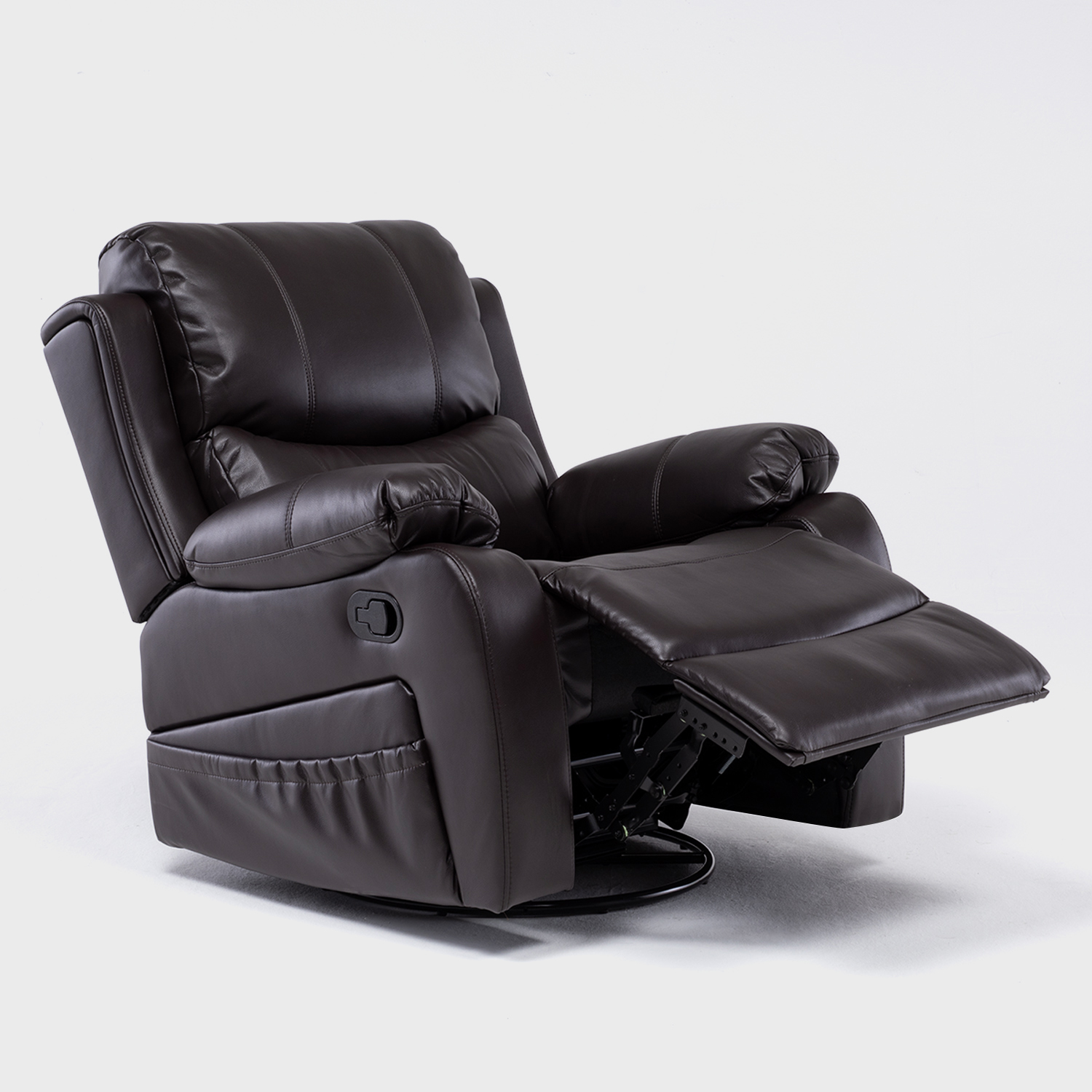 Bergere Reclinable Pro Vibromasaje/Giratorio/Mecedor Color Brown - Imagen 4