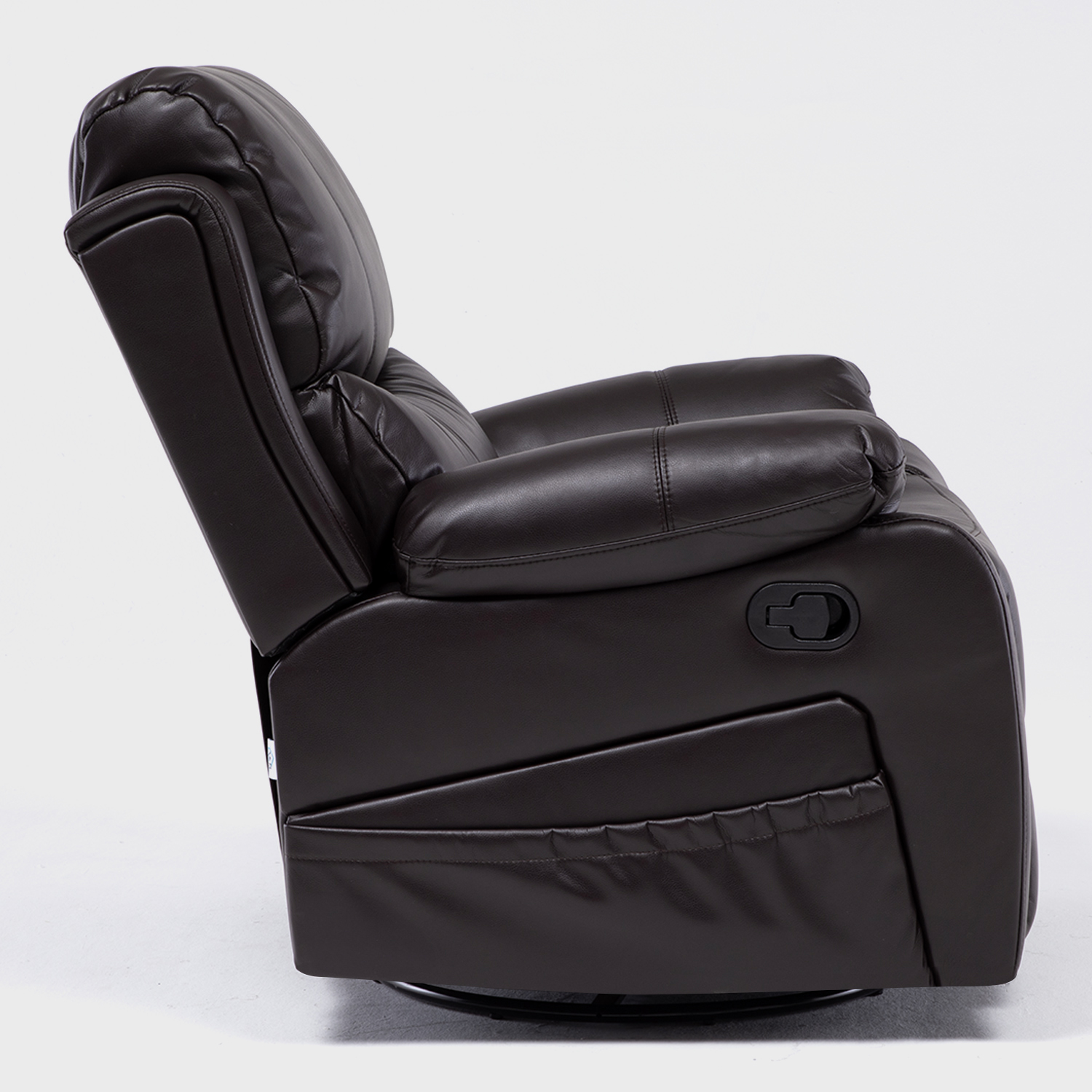 Bergere Reclinable Pro Vibromasaje/Giratorio/Mecedor Color Brown - Imagen 6