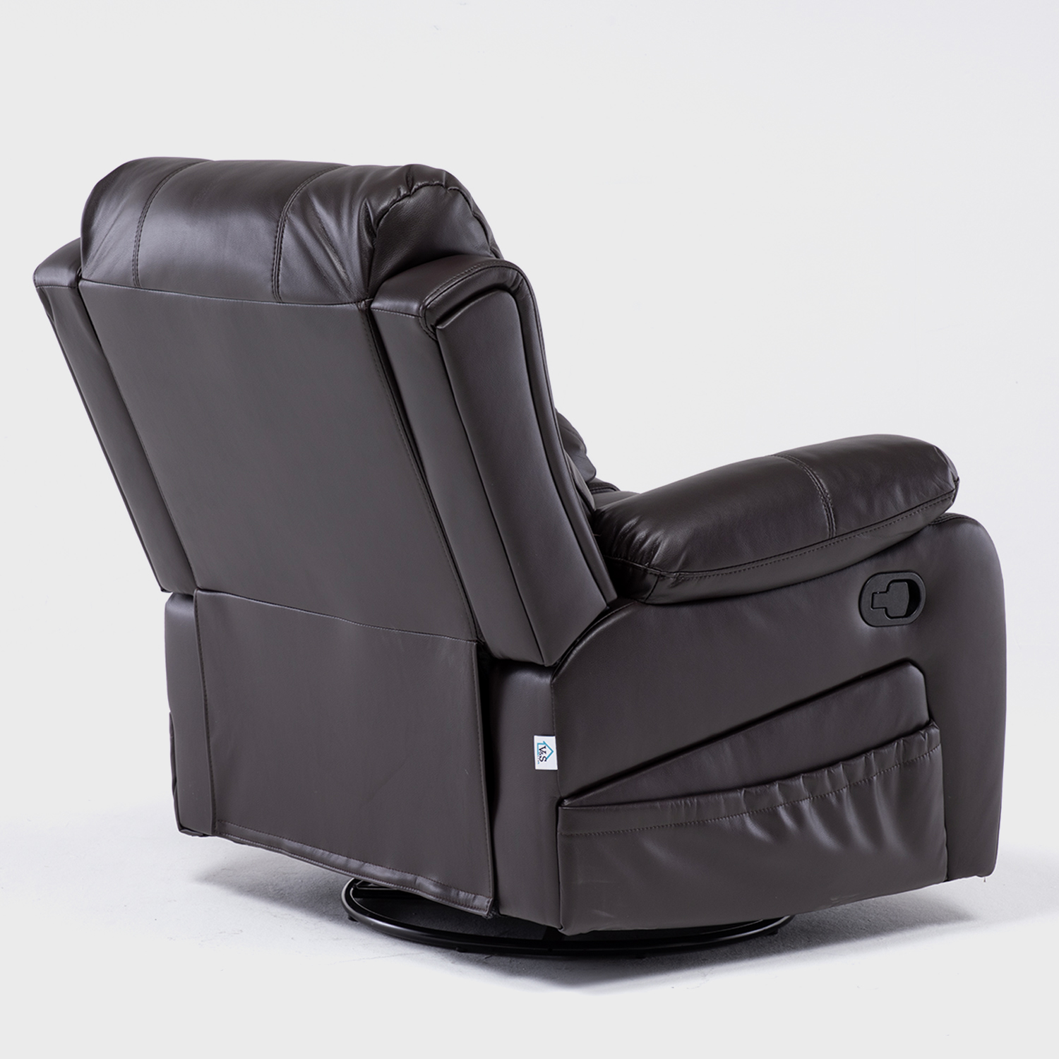 Bergere Reclinable Pro Vibromasaje/Giratorio/Mecedor Color Brown - Imagen 9