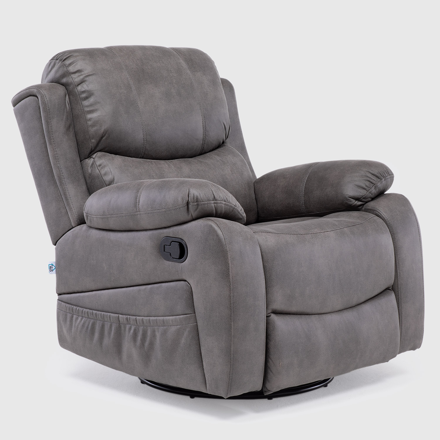 Bergere Reclinable Pro Vibromasaje/Giratorio/Mecedor Color Grey - Imagen 3