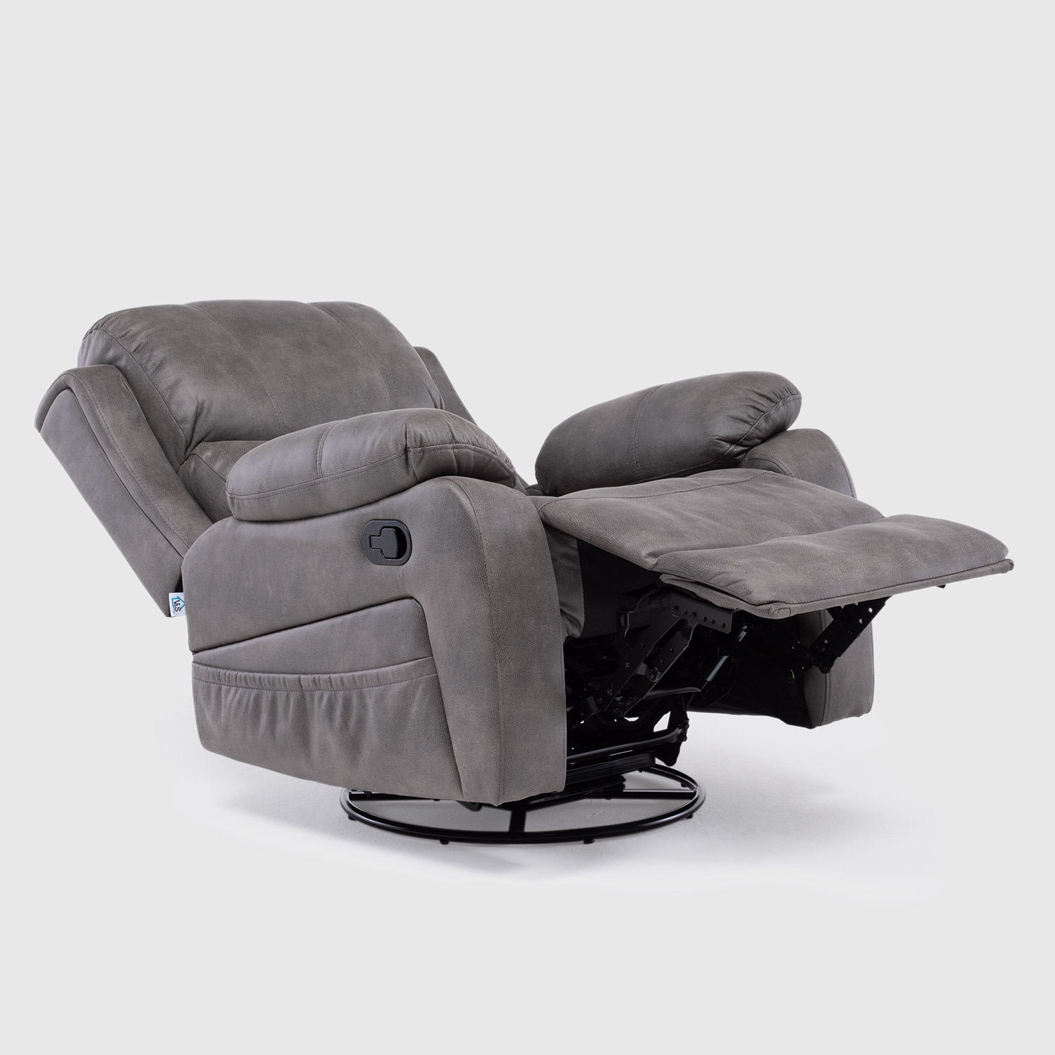 Bergere Reclinable Pro Vibromasaje/Giratorio/Mecedor Color Grey - Imagen 5