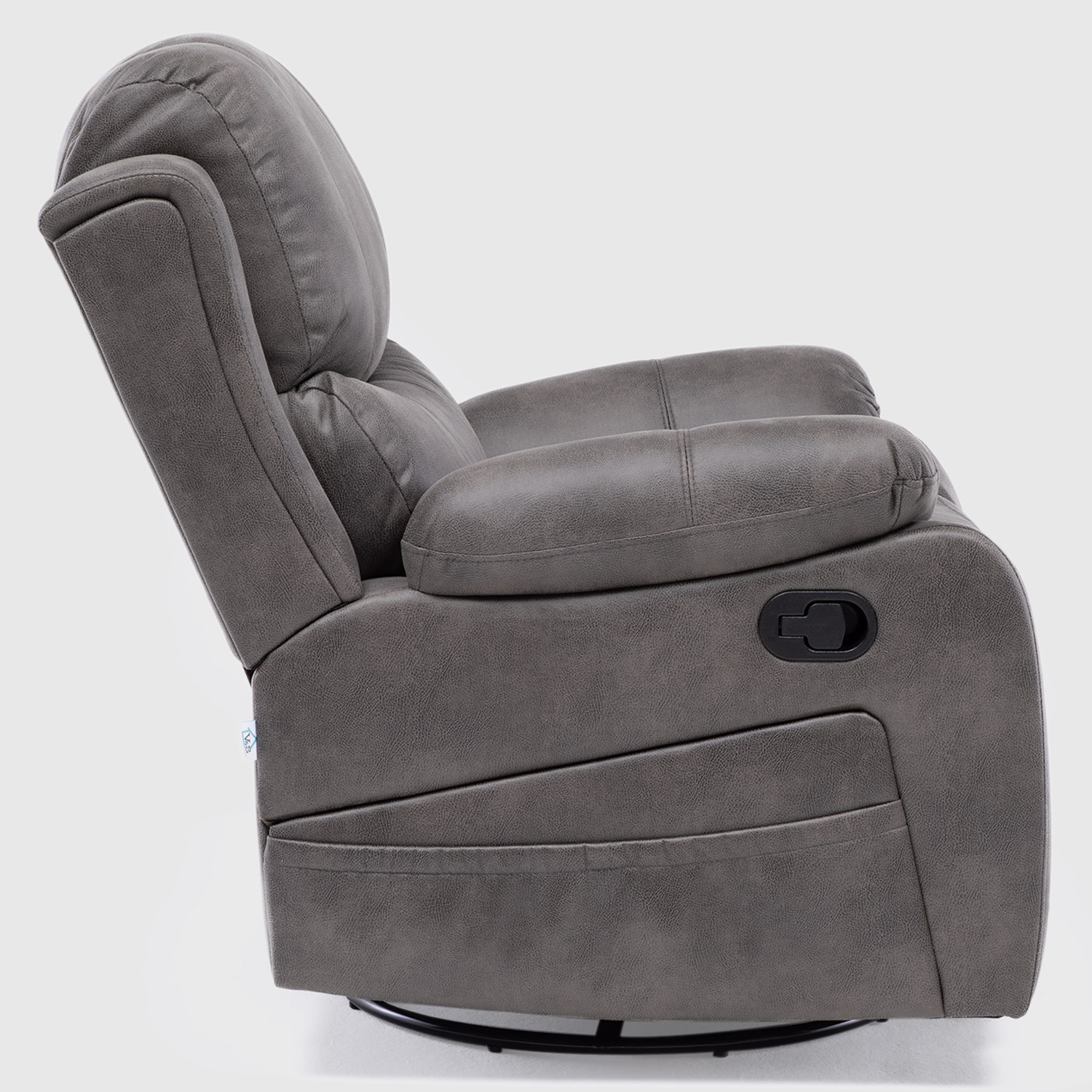 Bergere Reclinable Pro Vibromasaje/Giratorio/Mecedor Color Grey - Imagen 6
