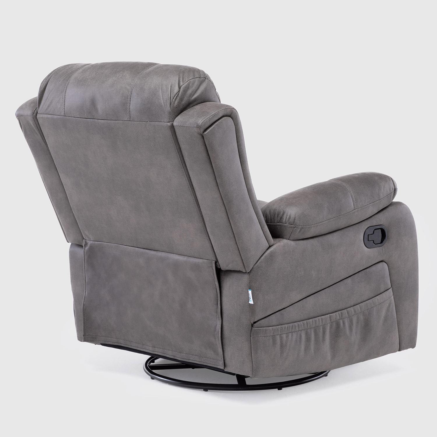 Bergere Reclinable Pro Vibromasaje/Giratorio/Mecedor Color Grey - Imagen 9