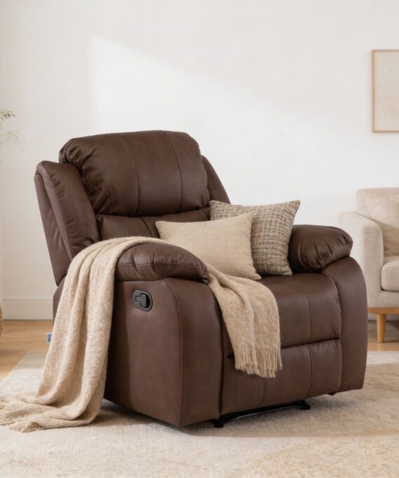 Bergere Recliner Isabel 1 Cuerpo Chocolate