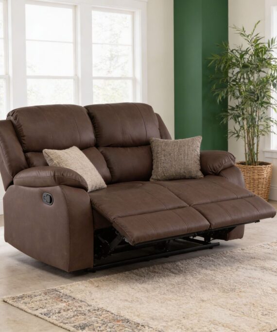 Sofa Reclinable 2 Cuerpos Isabel Color Chocolate