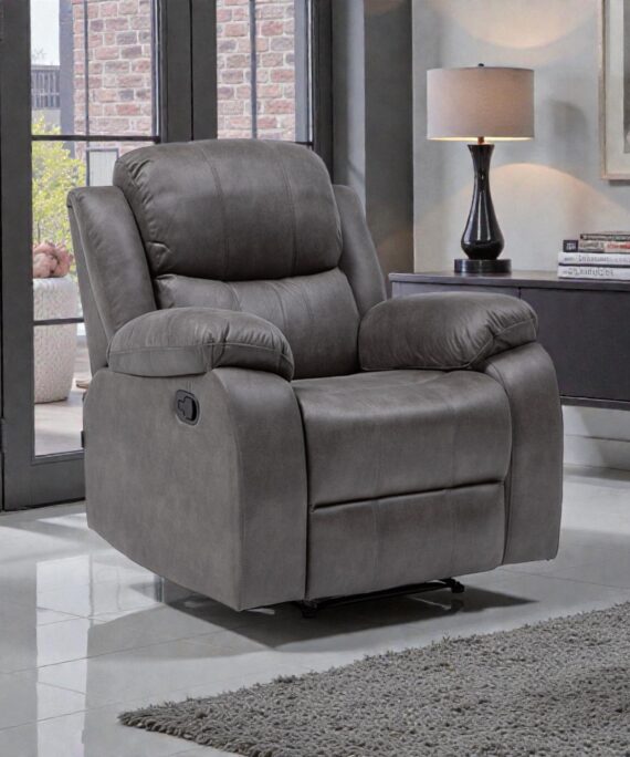 Bergere Recliner Isabel 1 Cuerpo Grey