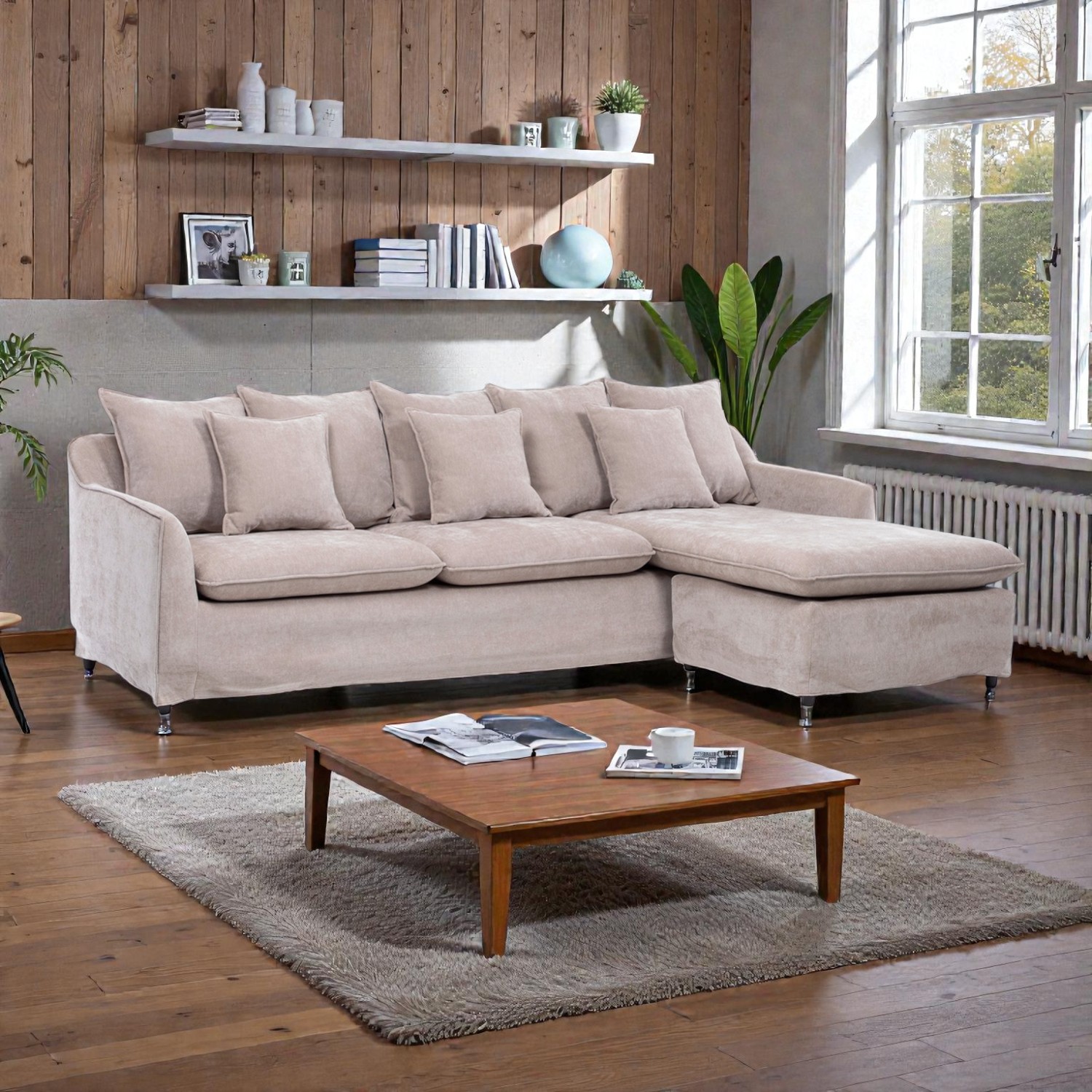Sofa Seccional Siena Beige