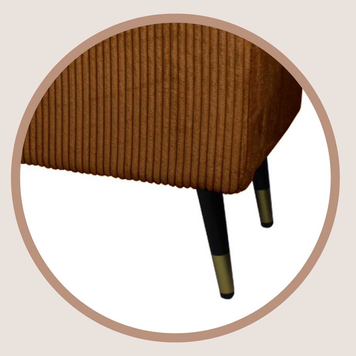 Banqueta Barcelona Brown 130 cm. - Imagen 4