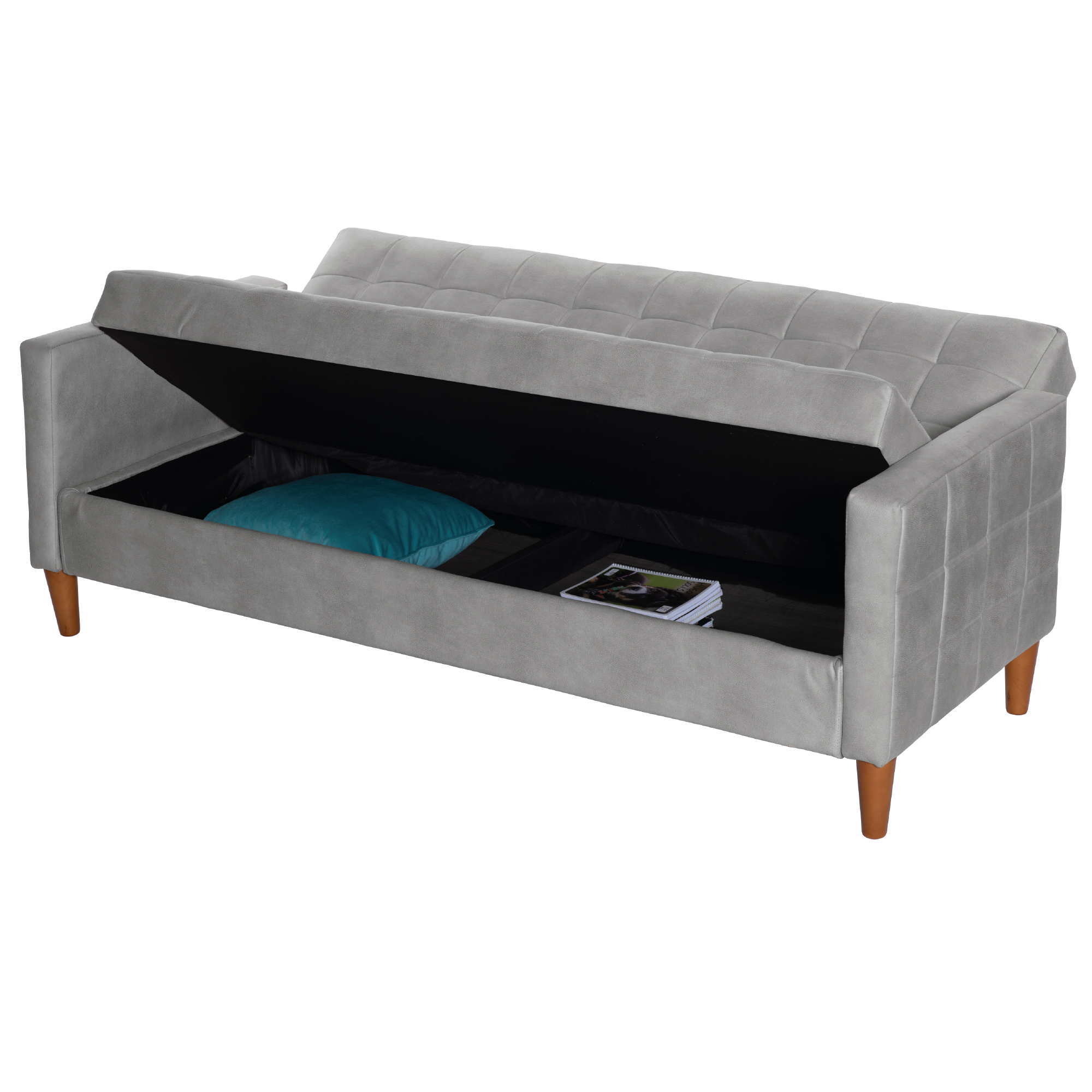 Futon Génova Tapiz Cuero Kentucky - Imagen 21