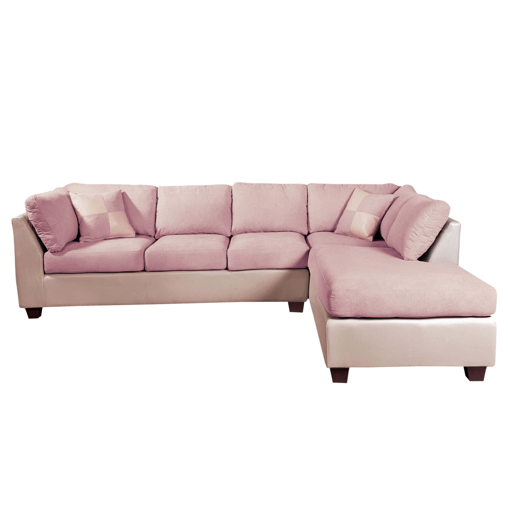 Sofa Seccional Padua Derecho PU/Tela Velvet - Imagen 5