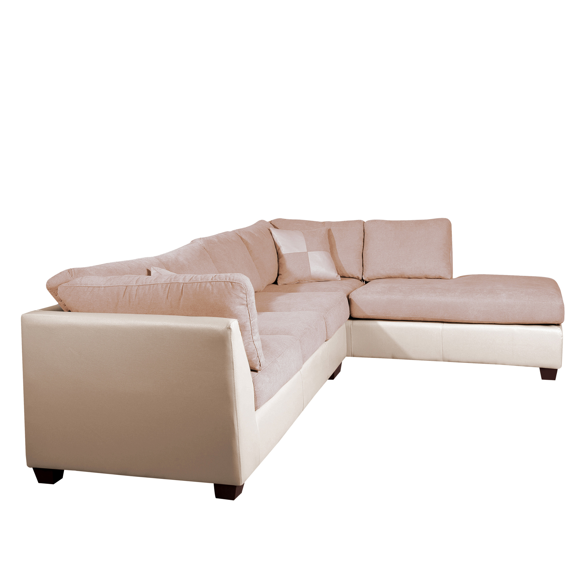 Sofa Seccional Padua Derecho PU/Tela Velvet - Imagen 6