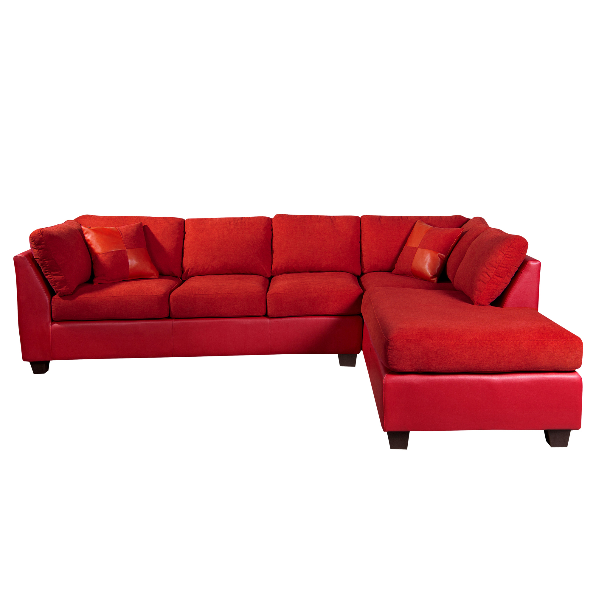 Sofa Seccional Padua Derecho PU/Tela Velvet - Imagen 2