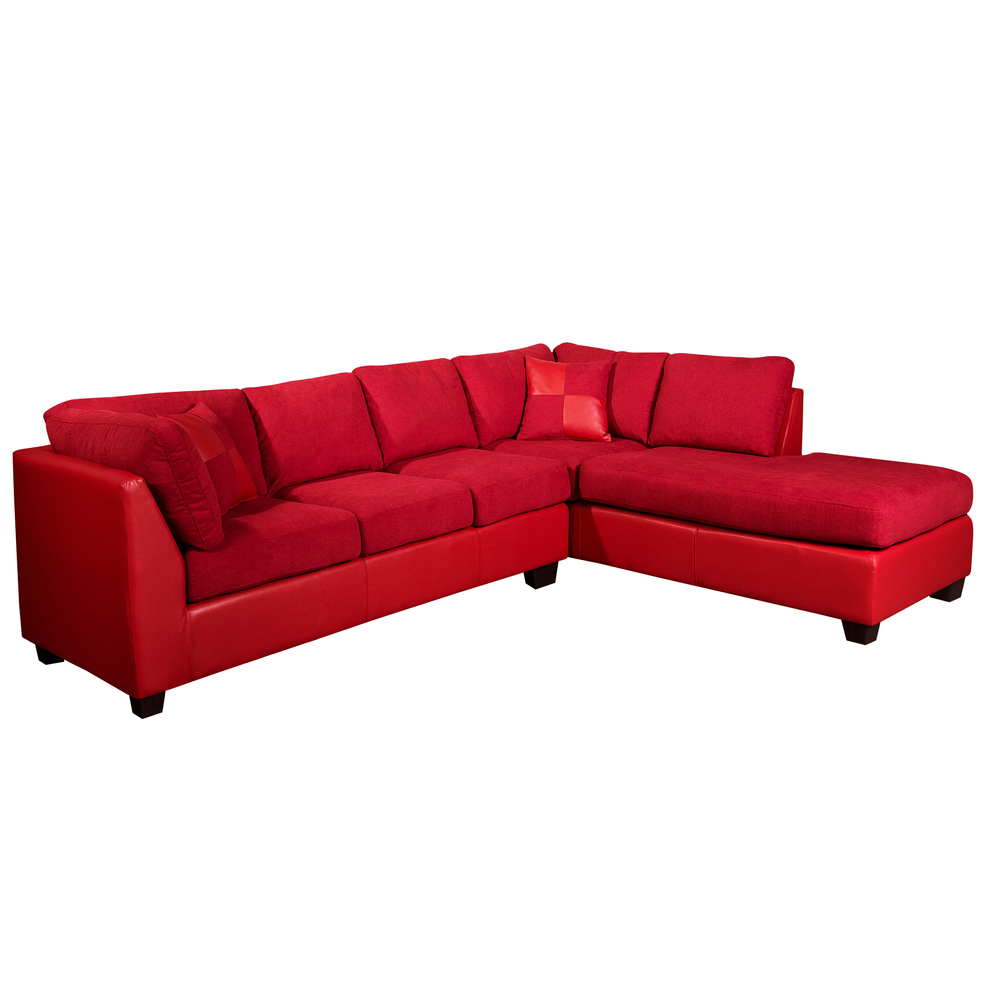 Sofa Seccional Padua Derecho PU/Tela Velvet - Imagen 4