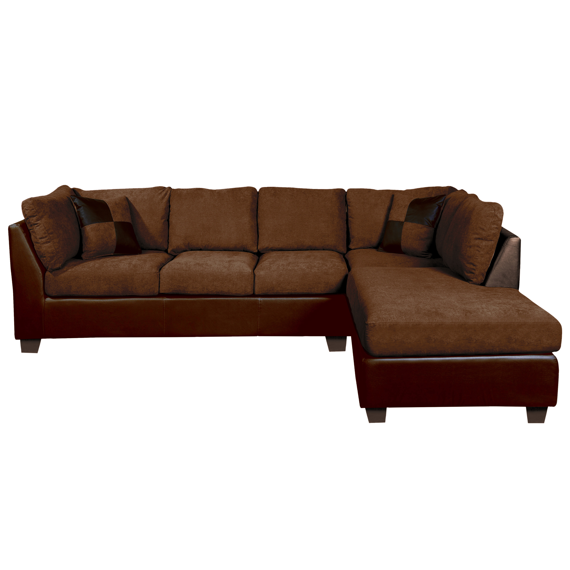 Sofa Seccional Padua Derecho PU/Tela Velvet - Imagen 8