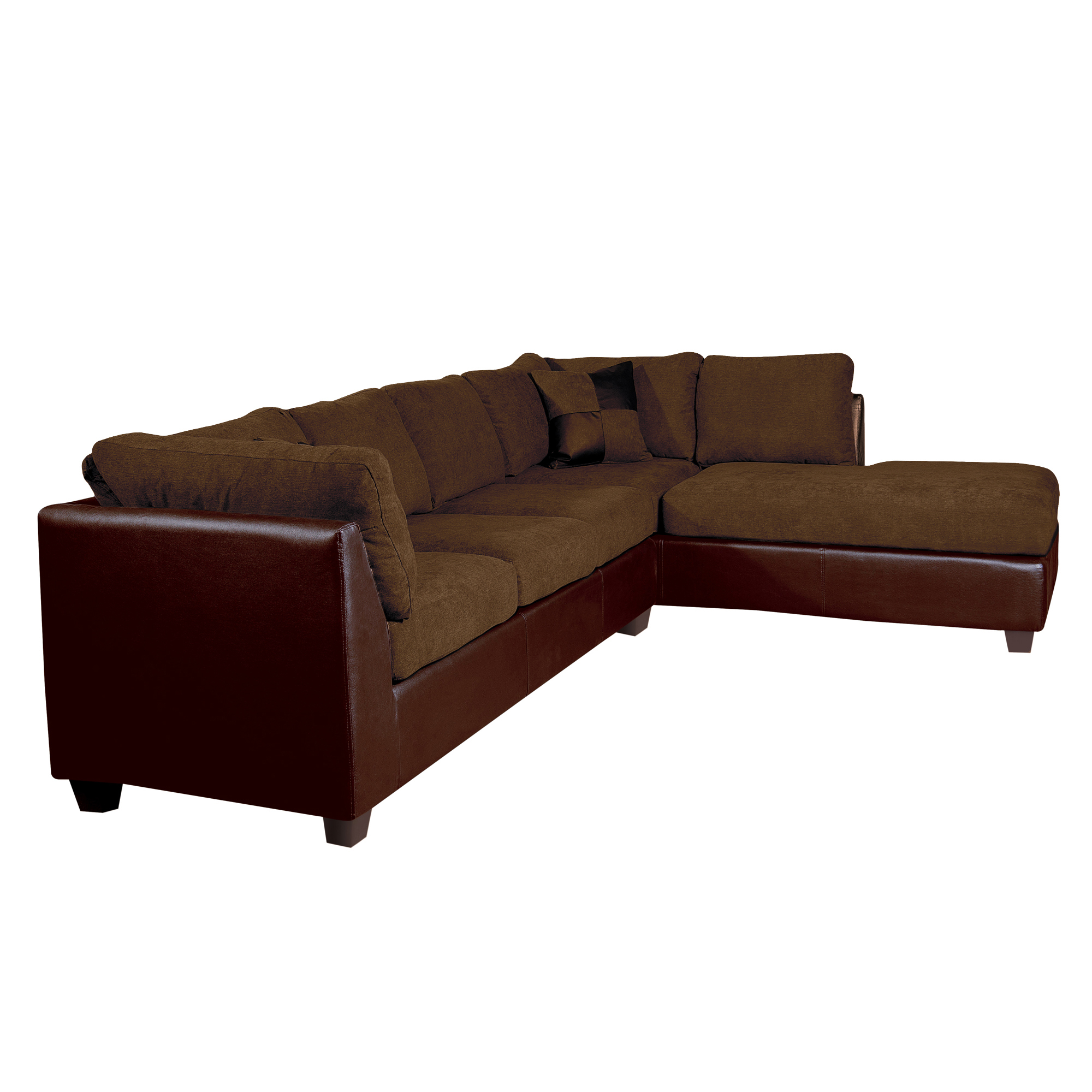 Sofa Seccional Padua Derecho PU/Tela Velvet - Imagen 9