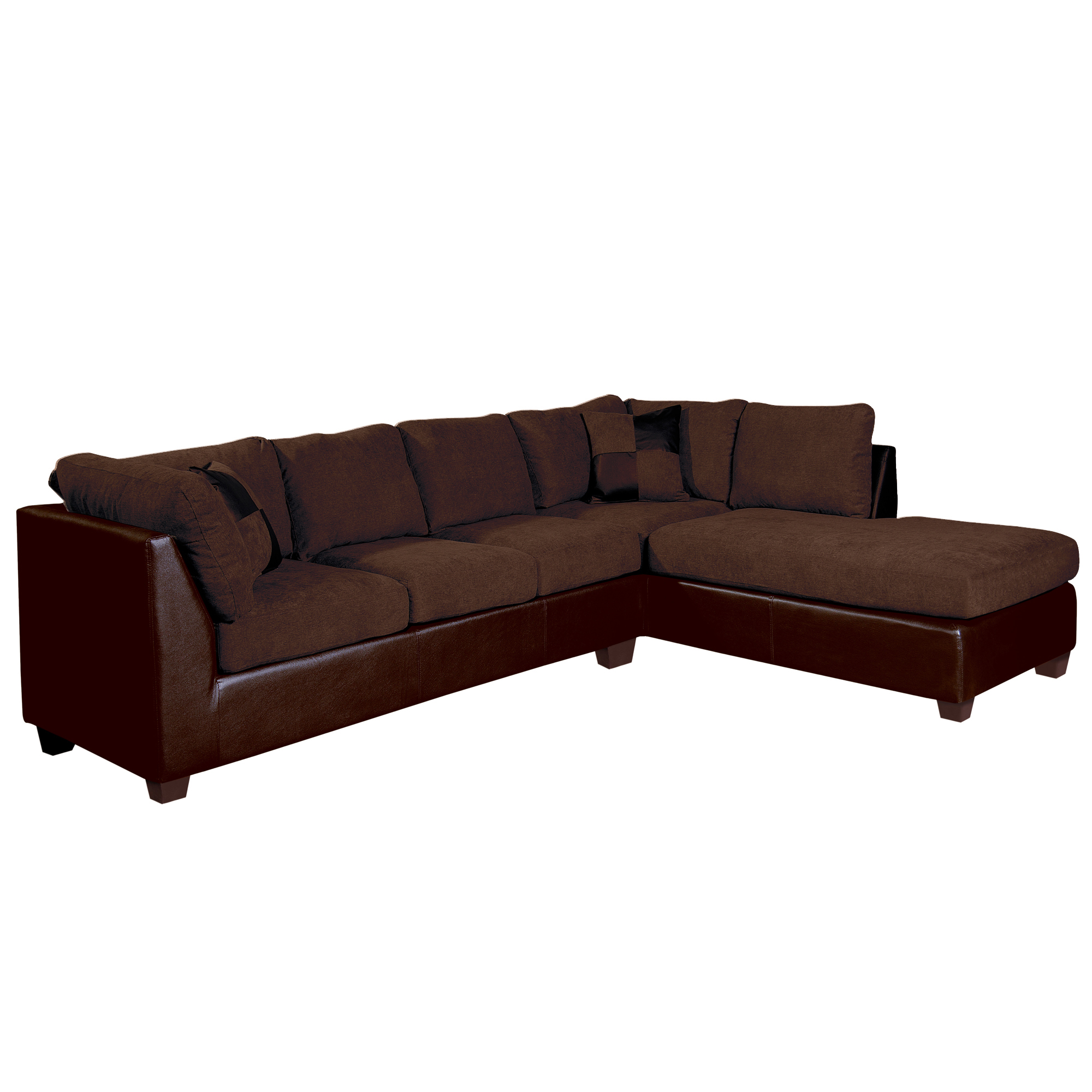 Sofa Seccional Padua Derecho PU/Tela Velvet - Imagen 10