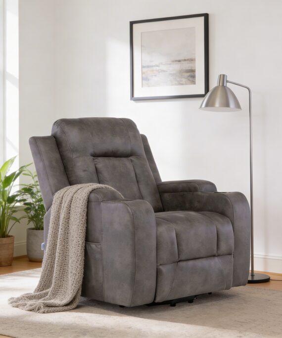 Bergere Stand Up Grey 8 Puntos De Masaje y Calefacción