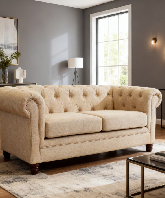 Sofa Florencia 2 Cuerpos Lino