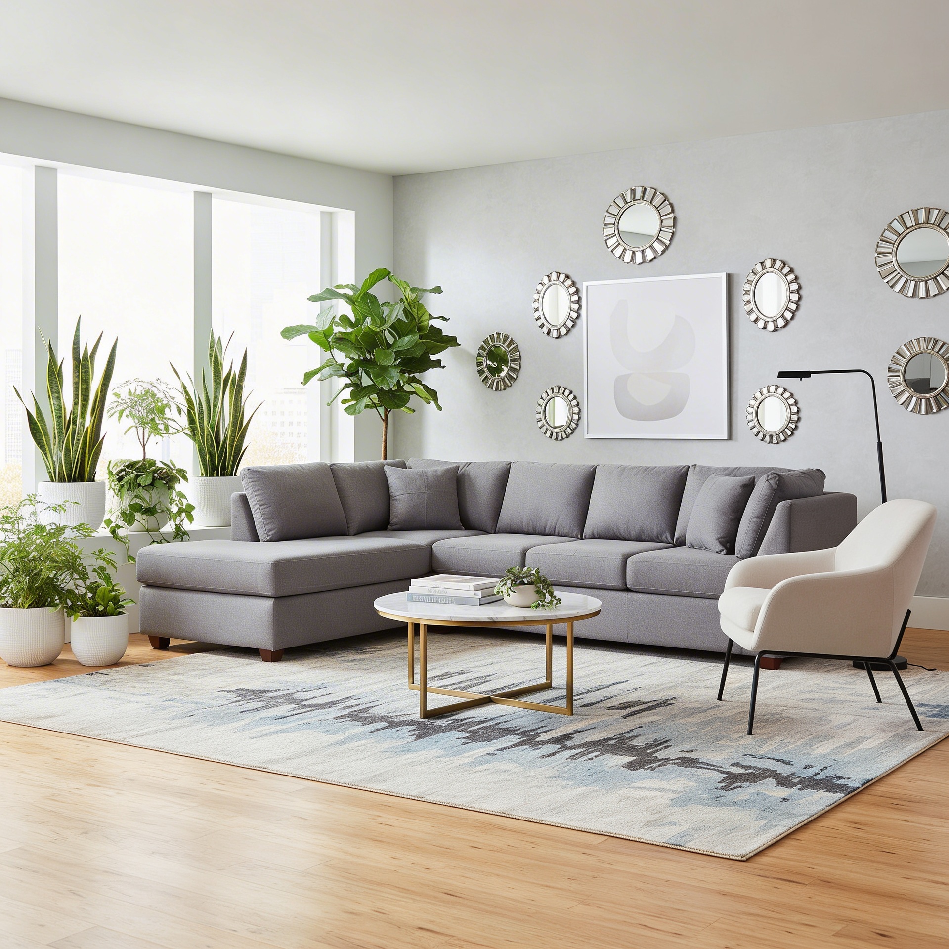 Sofa Seccional Padua Derecho Tapiz Lino