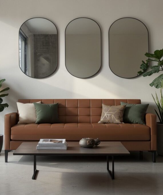 Futon Génova Tapiz Cuero Kentucky