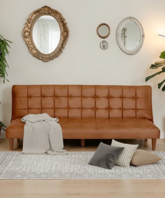 Futon Turín Tapiz Cuero Kentucky