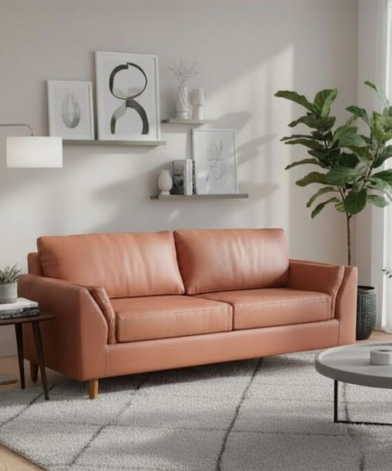 Sofá Milan 3 Cuerpos Cuero Kentucky